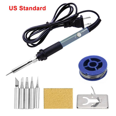 60W Adjustable Electric Soldering Iron Kit - InspiredGrabs.com